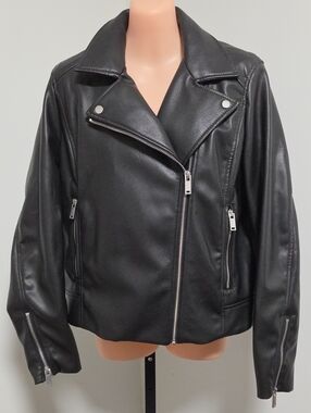 H&M Faux Leather Biker Jacket